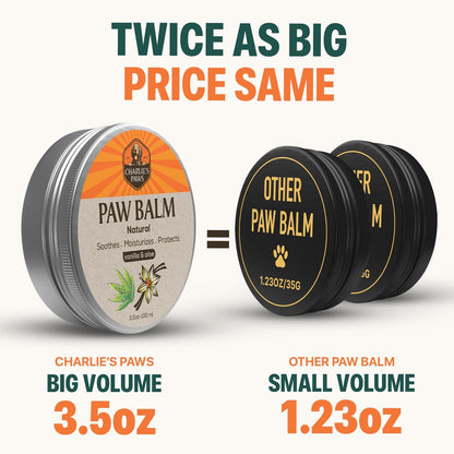 Paw Balm for Dog and Cat Paw Pad Balm Dog Nose Balm Cat Butter Paw Moisturizer Protect Dry Cracked Paw Foot Paw Elbows with 100% Natural Oil 3.5 Oz (Aloe & Vanilla)