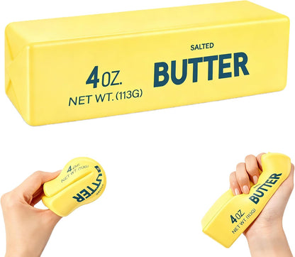 Butter Squishy Toy - Soft & Squeezeable Squishy Fidget Toys, Slow Rising Squishy Toys for Stress Relief, Cheese Squishy, Portable Fidget Toy for Relaxation, Office and Party Favor